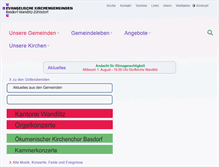 Tablet Screenshot of kirche-wandlitz.info